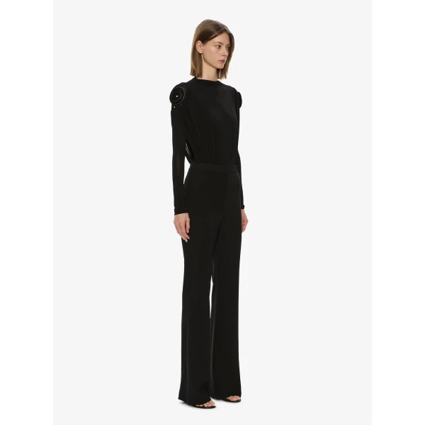 Christopher Esber Aurelia Sculpted Spiral Bodysuit in Black | Bodysuit | Coveti