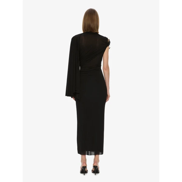 Christopher Esber Aurelia Sculpted Spiral Drape Gown in Black | Evening Gowns | Coveti