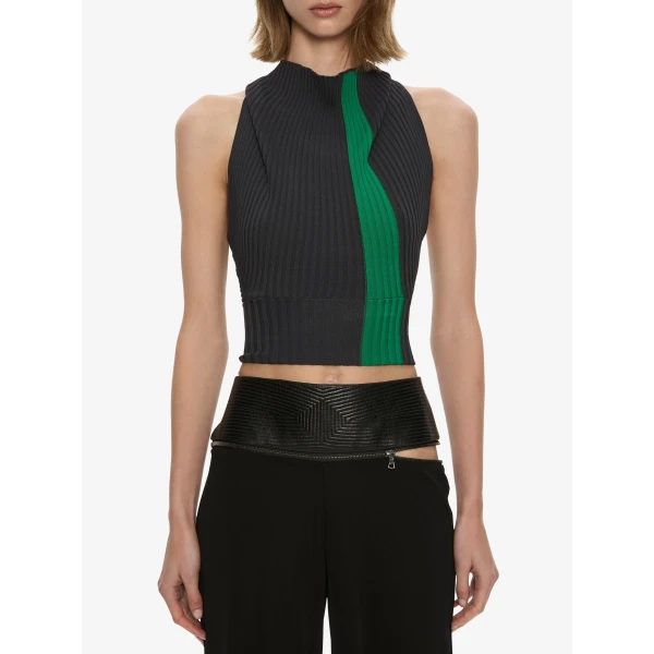 Christopher Esber Auto Upholstered Leather Trouser in Black | Pants | Coveti