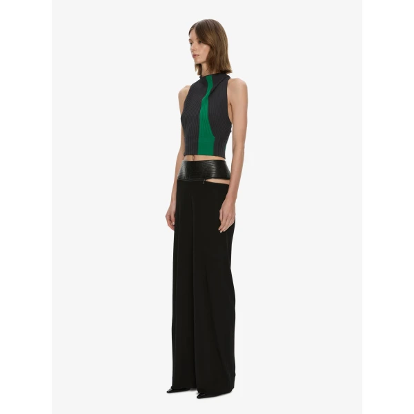 Christopher Esber Auto Upholstered Leather Trouser in Black | Pants | Coveti
