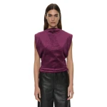 Christopher Esber Banyan Top in Plum | Tops | Coveti