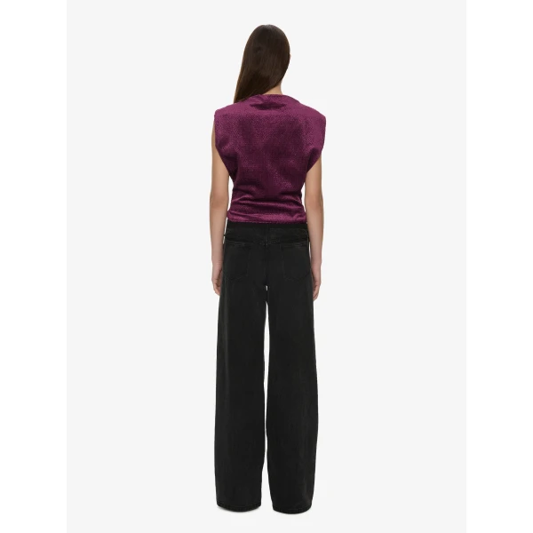 Christopher Esber Banyan Top in Plum | Tops | Coveti