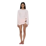 Christopher Esber Beach Glass Bubble Mini Skirt in Airbag Pink | Mini Skirts | Coveti