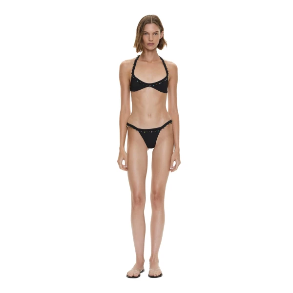 Beach Quartz Low Brief in Black