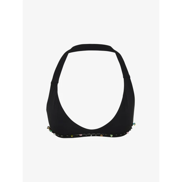 Christopher Esber Beach Quartz Minuscule Bikini Top in Black | Bikini | Coveti