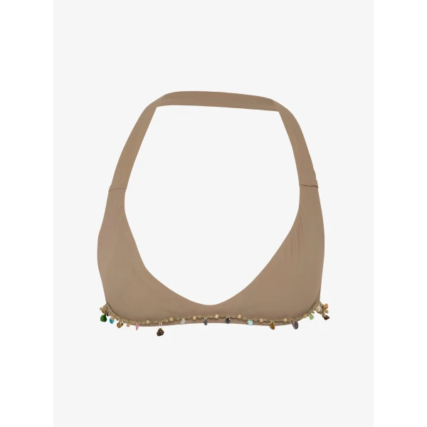 Christopher Esber Beach Quartz Minuscule Bikini Top in Terra | Bikini | Coveti