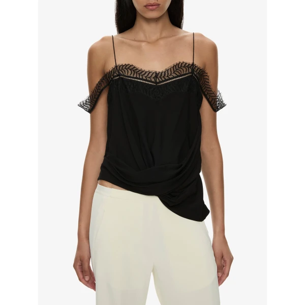 Christopher Esber Bias Crepe Trouser in Cream | Pants | Coveti