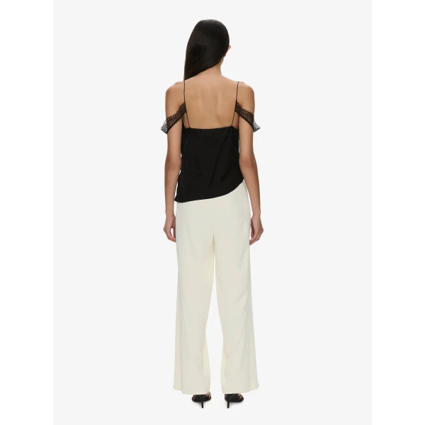 Christopher Esber Bias Crepe Trouser in Cream | Pants | Coveti