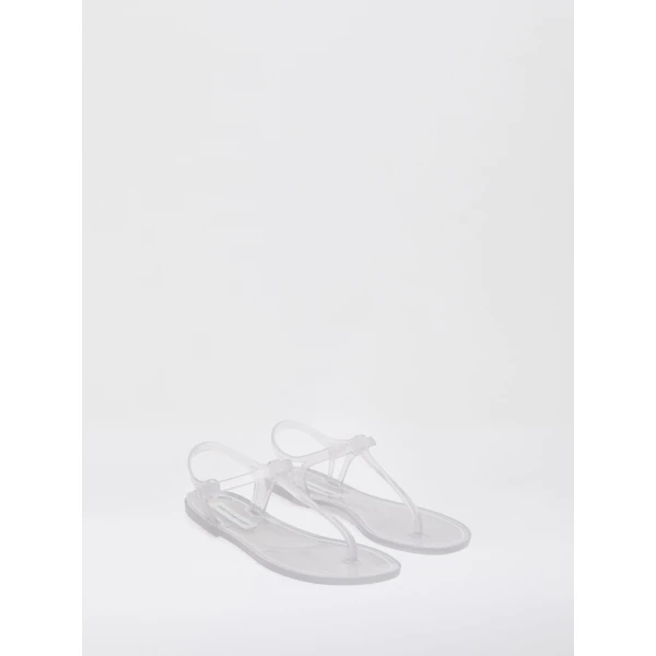 Christopher Esber Billi T-Bar Flat in Clear | Flats | Coveti