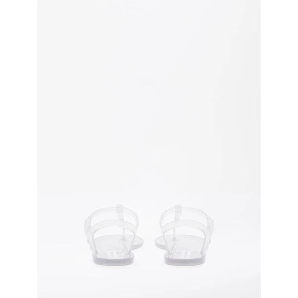 Christopher Esber Billi T-Bar Flat in Clear | Flats | Coveti
