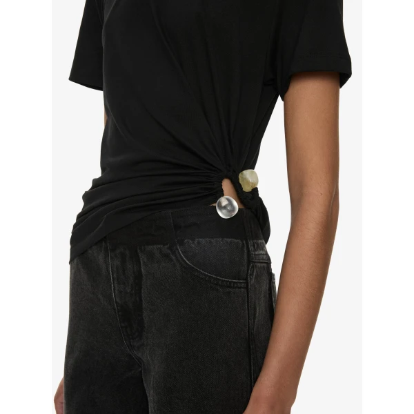 Christopher Esber Bree Quartz Tee in Black | T-shirts | Coveti