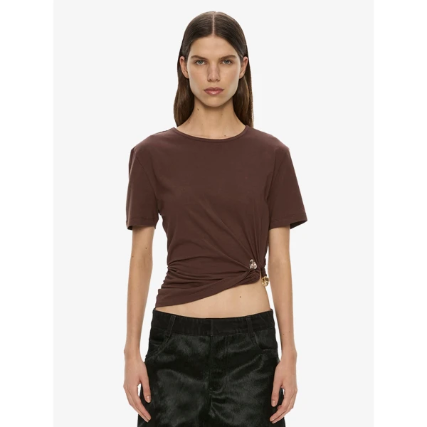 Christopher Esber Bree Quartz Tee in Puce | T-shirts | Coveti