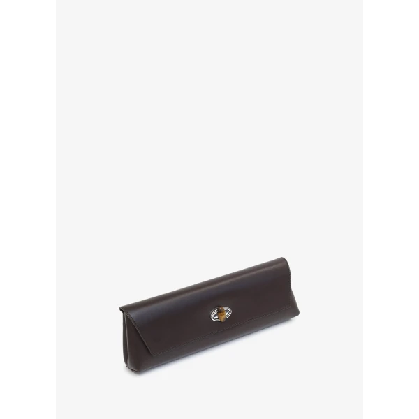 Christopher Esber Buki Clutch in Carob | Clutch Bags | Coveti