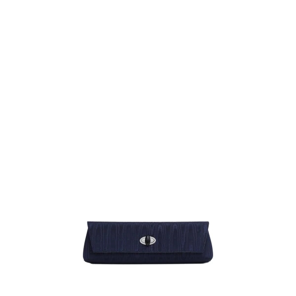 Buki Moire Clutch in Ink