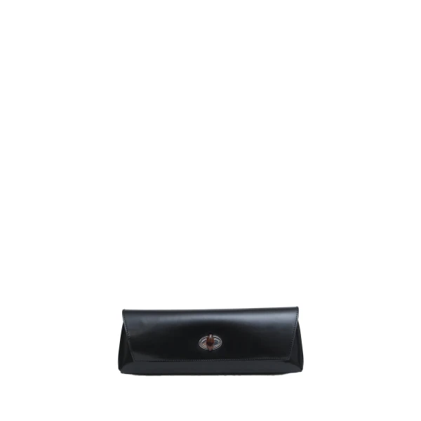 Buki Polished Clutch in Black