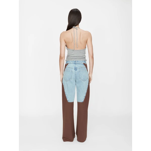 Christopher Esber Cashmere Rae Halter Tank in Grey Marle | Sleeveless | Coveti