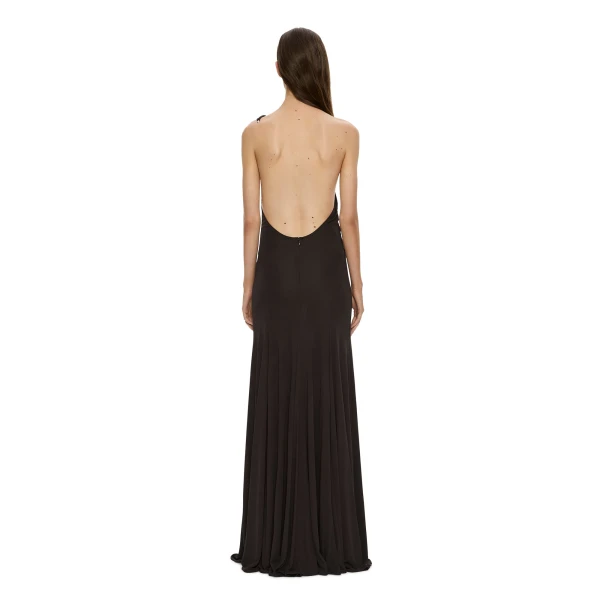 Christopher Esber Concave Wired Gown in Molasses | Evening Gowns | Coveti