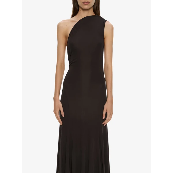 Christopher Esber Concave Wired Gown in Molasses | Evening Gowns | Coveti