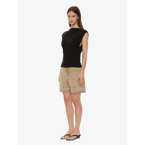 Christopher Esber Deconstruct Denim Short in Eucalypt | Shorts | Coveti