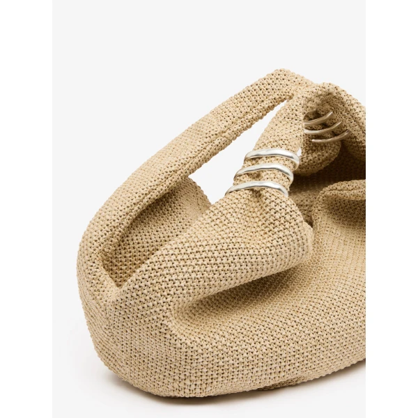 Christopher Esber Deia Raffia Mini Tote in Natural | Mini Bags | Coveti