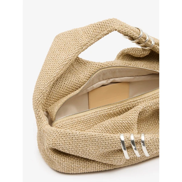 Christopher Esber Deia Raffia Mini Tote in Natural | Mini Bags | Coveti