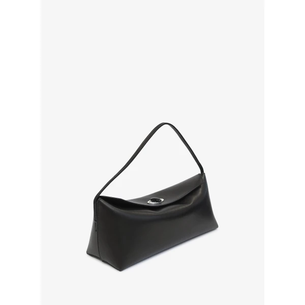Christopher Esber Doba Quartz Turnlock Shoulder Bag in Black | Shoulder & Crossbody Bags | Coveti