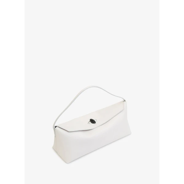 Christopher Esber Doba Quartz Turnlock Shoulder Bag in Bone | Shoulder & Crossbody Bags | Coveti