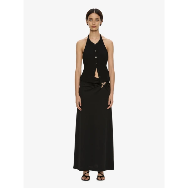 Christopher Esber Droplet Pendant Tailored Vest in Black | Vests | Coveti