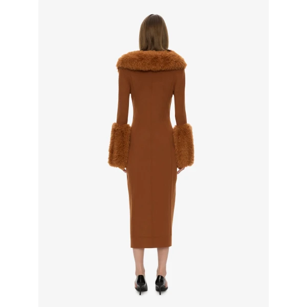 Christopher Esber Duncan Knit Dress in Cognac | Maxi Dresses | Coveti