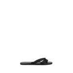 Christopher Esber Freya Silk Flip Flop in Black | Flip Flops & Slides | Coveti