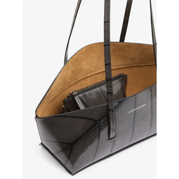 Christopher Esber Gondola Leaf Mini Tote in Black | Mini Bags | Coveti