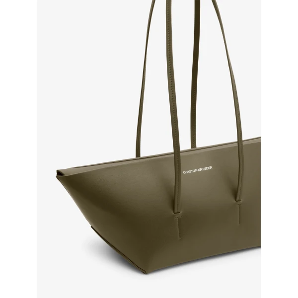 Christopher Esber Gondola Small Tote in Khaki | Totes & Top-Handle Bags | Coveti