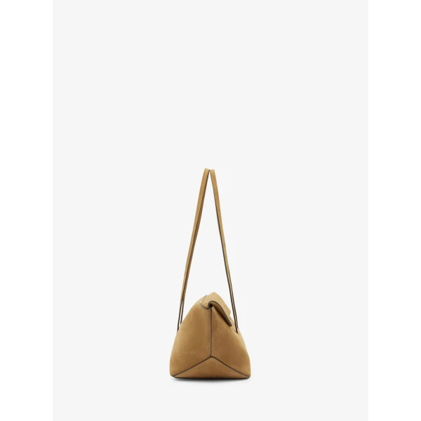 Christopher Esber Gondola Suede Small Tote in Cigar | Totes & Top-Handle Bags | Coveti