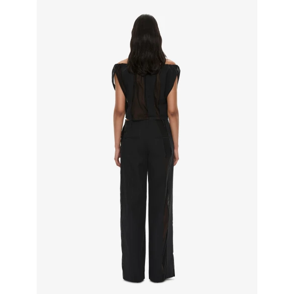 Christopher Esber Ignis Spliced Trouser in Black | Pants | Coveti