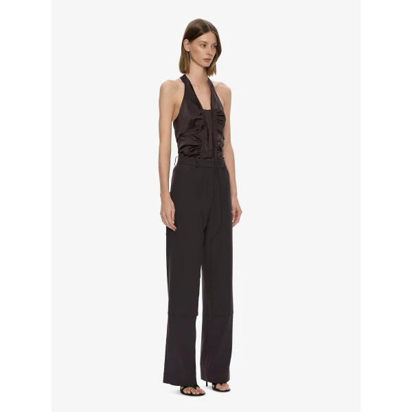 Christopher Esber Invert Silk Gwen Cami in Molasses | Camisoles | Coveti