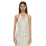 Christopher Esber Invert Silk Gwen Cami in Vapour Mint | Camisoles | Coveti