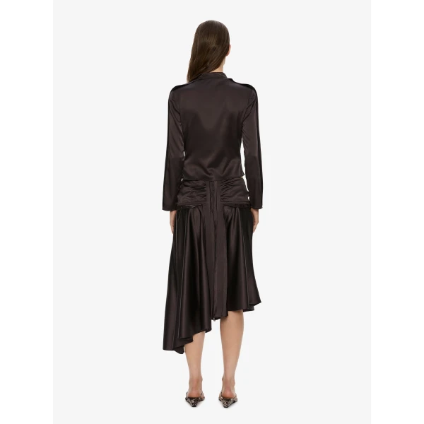 Christopher Esber Invert Silk Gwen Skirt in Molasses | Skirts | Coveti
