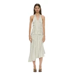 Christopher Esber Invert Silk Gwen Skirt in Vapour Mint | Skirts | Coveti