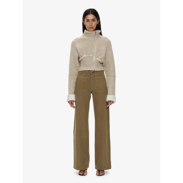 Christopher Esber Isolde Double Knit Jacket in Stone White | Jackets | Coveti