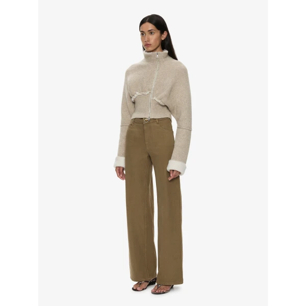 Christopher Esber Isolde Double Knit Jacket in Stone White | Jackets | Coveti