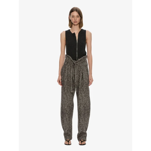 Christopher Esber Isolde Zipped Tank in Charcoal | Sleeveless | Coveti