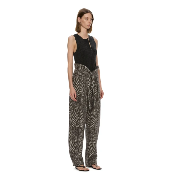 Christopher Esber Isolde Zipped Tank in Charcoal | Sleeveless | Coveti