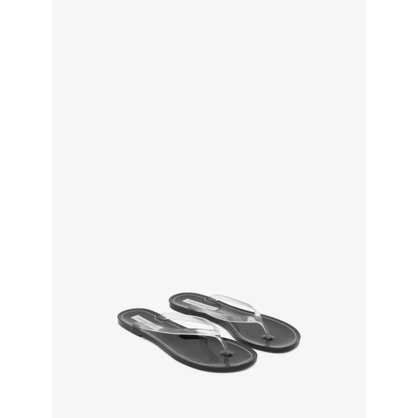 Christopher Esber Jo Flip Flop in Black Clear | Flip Flops & Slides | Coveti