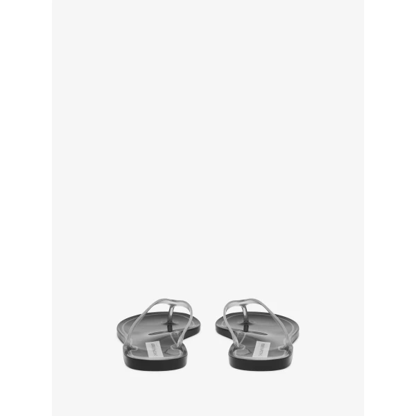 Christopher Esber Jo Flip Flop in Black Clear | Flip Flops & Slides | Coveti