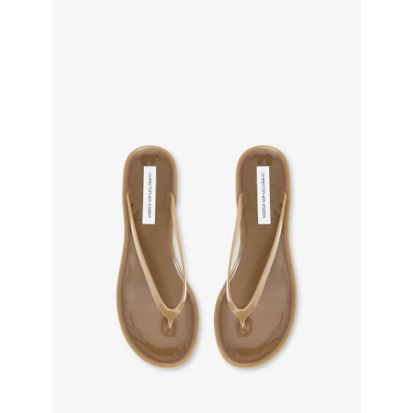 Christopher Esber Jo Flip Flop in Cola | Flip Flops & Slides | Coveti