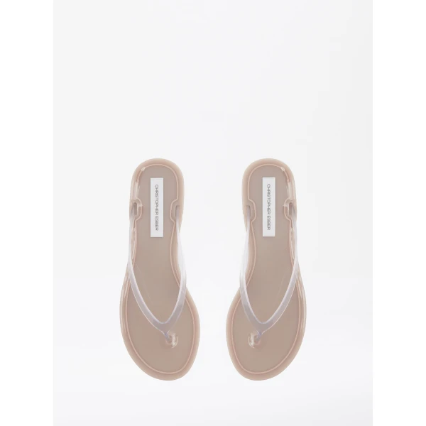 Christopher Esber Jo Flip Flop in Dune Clear | Flip Flops & Slides | Coveti