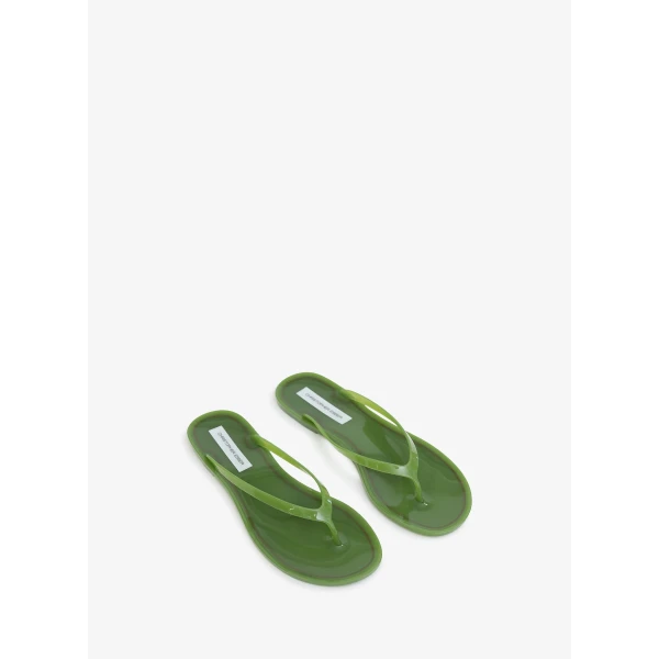 Christopher Esber Jo Flip Flop in Dypsis Green | Flip Flops & Slides | Coveti