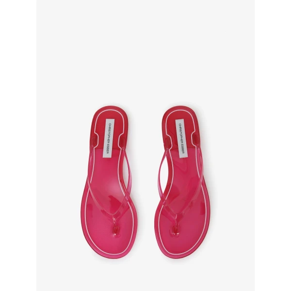 Christopher Esber Jo Flip Flop in Grenadine | Flip Flops & Slides | Coveti