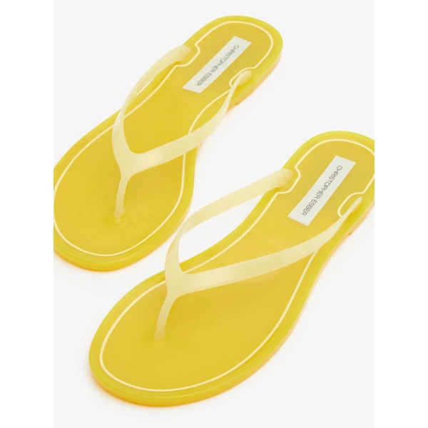 Christopher Esber Jo Flip Flop in Lemon | Flip Flops & Slides | Coveti