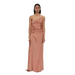 Christopher Esber Kacere Bikini Tuck Dress in Washed Red | Dresses | Coveti